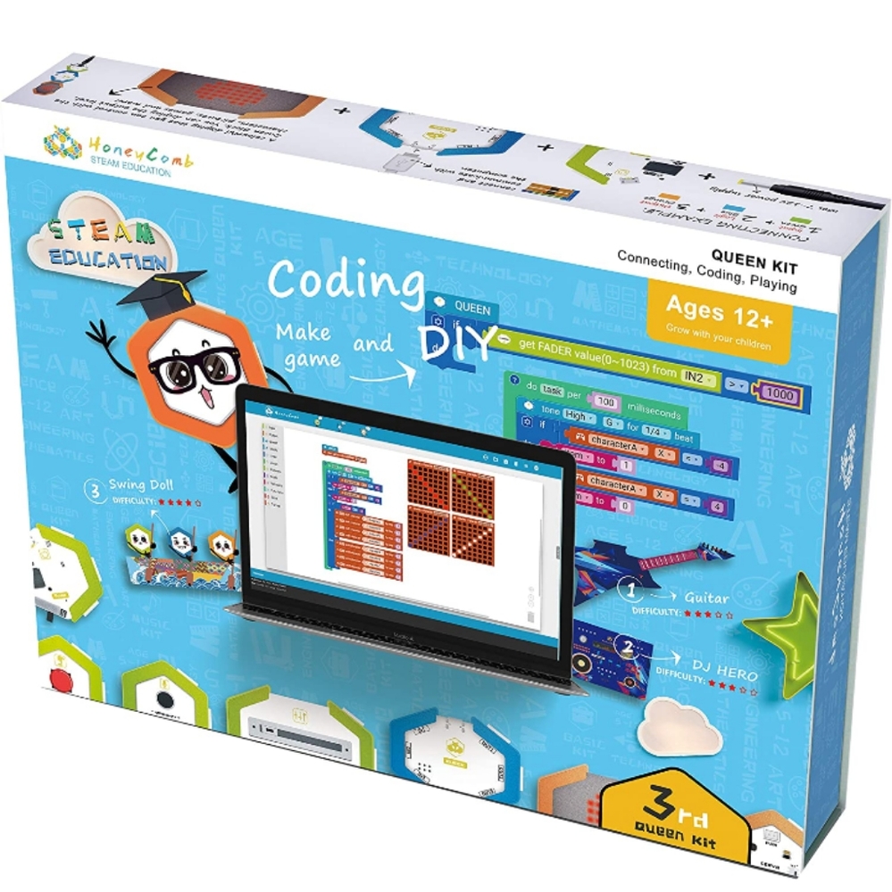 HoneyComb Steam Education Queen Kit Connecting Coding Playing 3rd HC170304 NIB